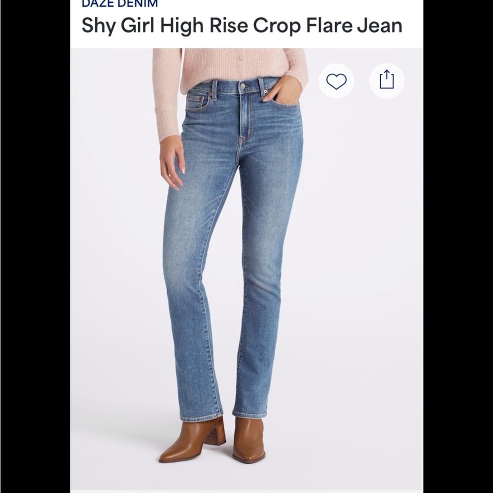 Daze Denim Women's High Rise Straight Jeans - Blue
